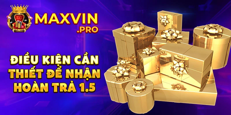 Điều kiện cần thiết để nhận hoàn trả 1.5